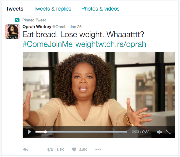 oprah bread tweet video